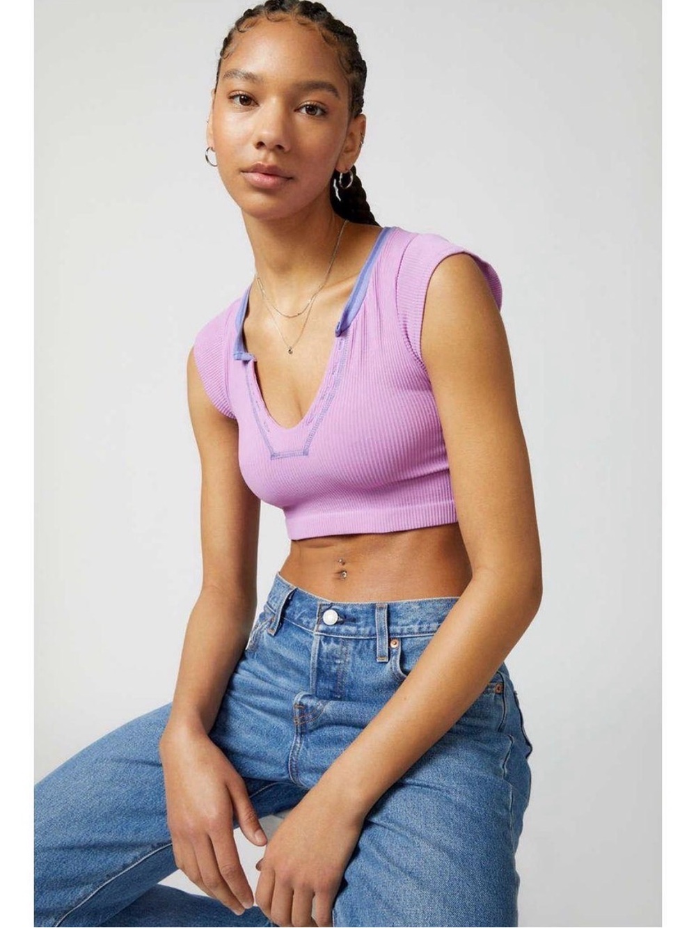 Out From Under Go For Gold Seamless Top Urban Outfitters